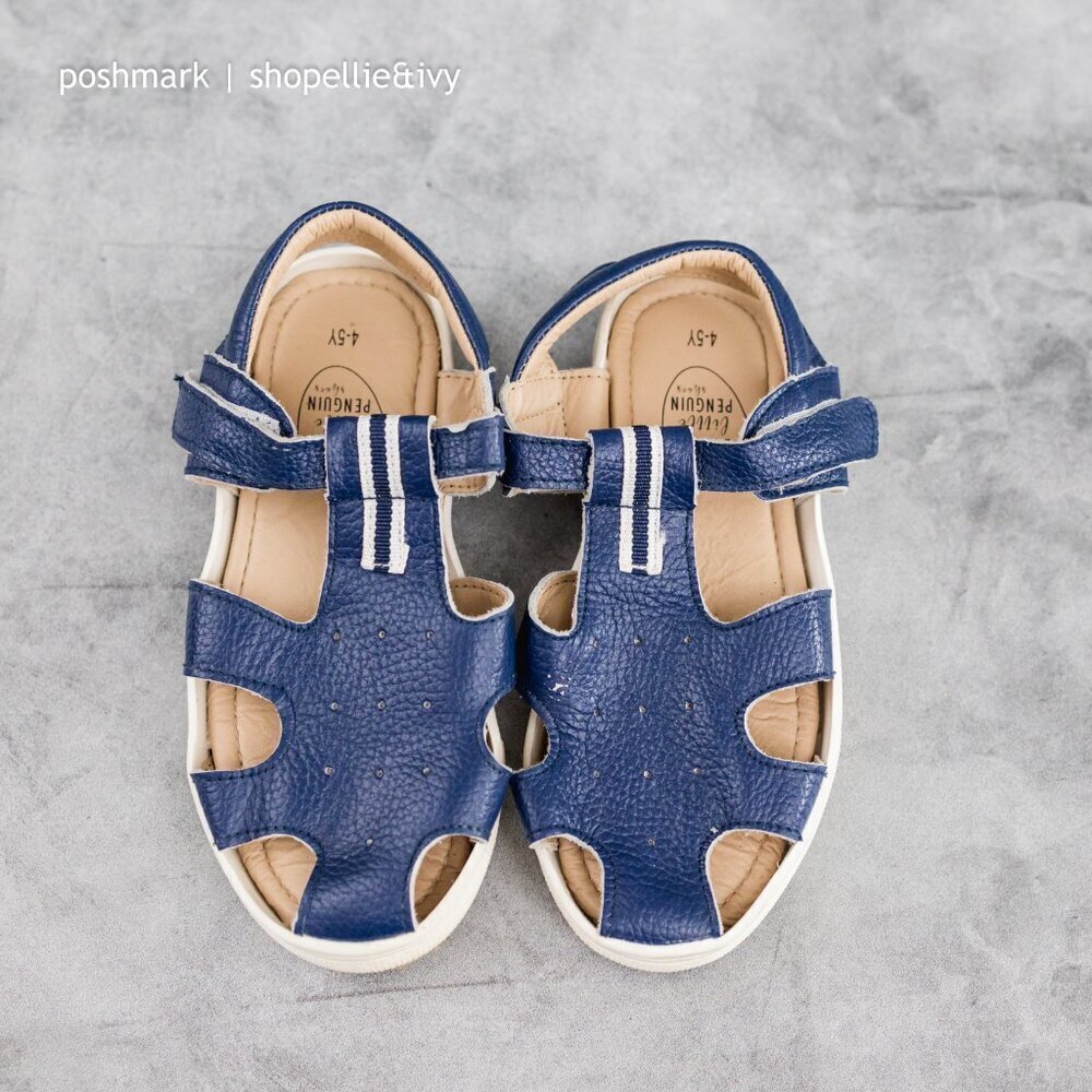 Little Penguin Shoes | Girls Boys 10 to 11.5 Navy Sandal